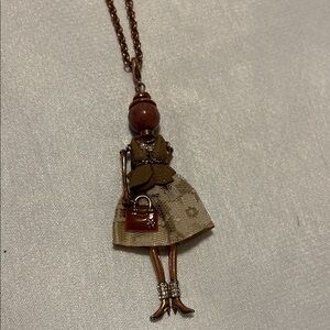 French Doll Pendant Necklace 
Rare find